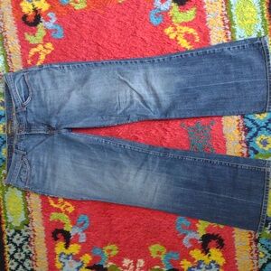 DAVID KAHN LAUREN mid rise med wash denim jeans sz 12x31